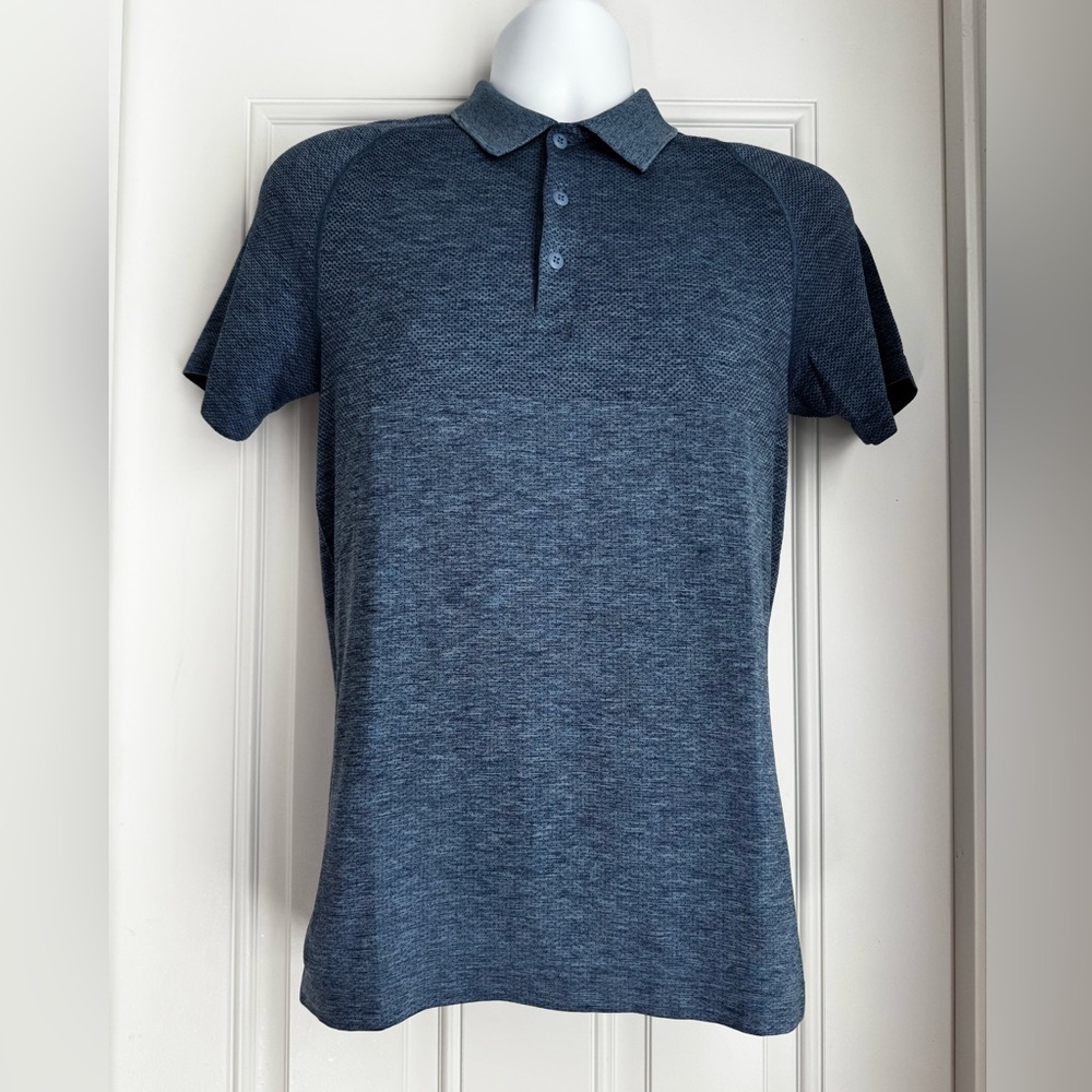 Lululemon Men’s Metal Vent Tech Polo Shirt Blue Sz XS